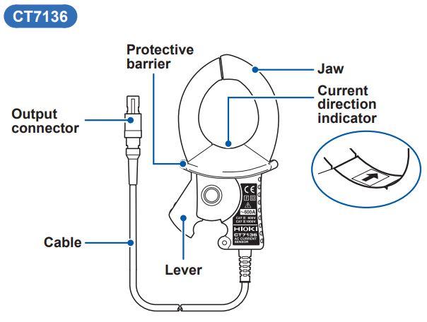 Hioki CT7136 เซ็นเซอร์วัดกระแสไฟ กระแสสลับ