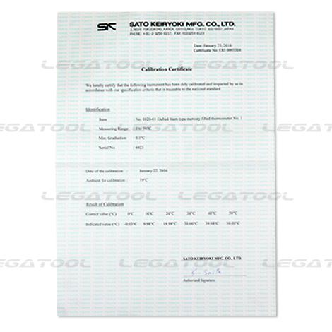 SK Sato SK-0020-04 ปรอทวัดอุณหภูมิ (Mercury) 150 To 200°C