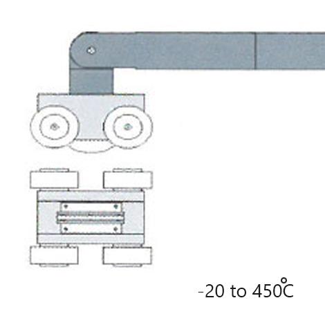 Rixen RSK-02 โพรบวัดอุณหภูมิพื้นผิว Stainless Bearing Wheel Max.450℃ (Type K)