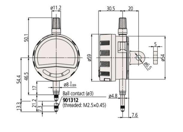 Mitutoyo M-543-700B ABS Digimatic Indicator (12.7mm)