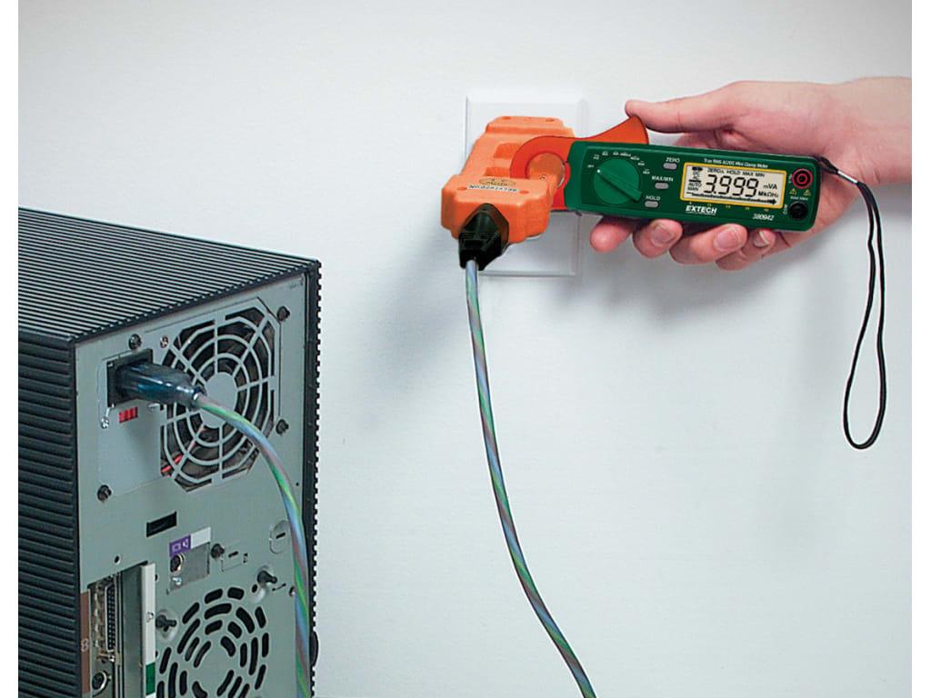 แคลมป์มิเตอร์ขนาดเล็ก 30A True RMS AC/DC Mini Clamp Meter รุ่น EX-380942
