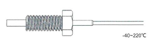 Rixen TK-01 โพรบวัดอุณหภูมิชนิดเกลียว Max.220℃ (Type K)