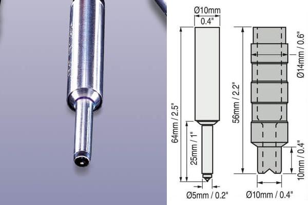 Defelsko PRB-N0S โพรบวัดความหนาผิวเคลือบ 0° Microprobes | Non-Ferrous