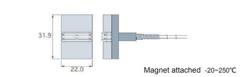 Rixen MK-01-3M โพรบวัดอุณหภูมิพื้นผิวแบบแม่เหล็ก Max. 250℃ (Type K) | Cable 3M