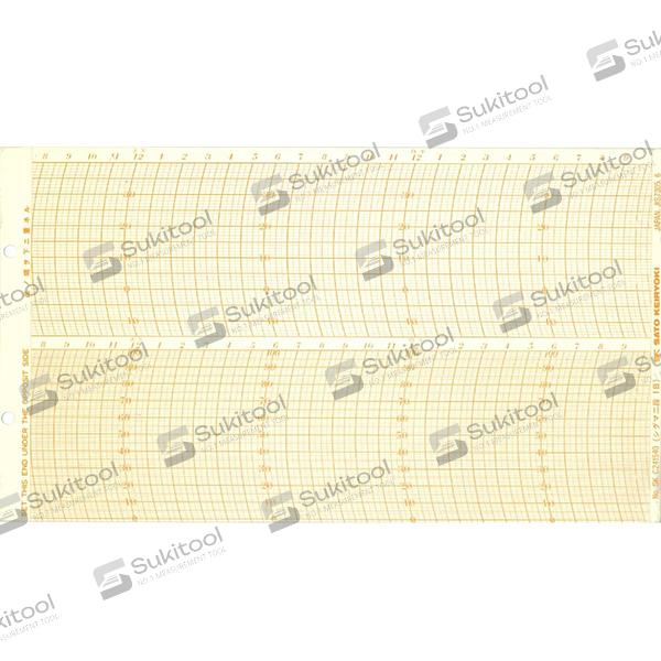 SK Sato SK-7210-60 กระดาษบันทึกแบบรายวัน 1Day Chart สำหรับเทอร์โมไฮโกรกราฟ NSII-Q