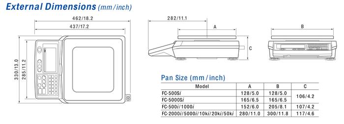 AND FC-50Ki เครื่องชั่งนับจำนวนแบบดิจิตอล | Max. 50Kg