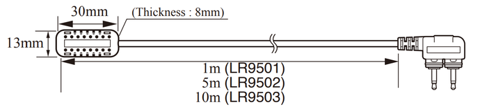 HIOKI LR9501 เซ็นเซอร์วัดอุณหภูมิและความชื้น สายเคเบิ้ลยาว 1 เมตร