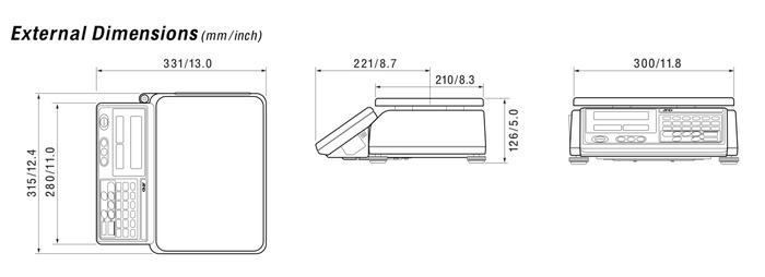 AND HC-15Ki เครื่องชั่งน้ำหนักดิจิตอล | Max.15Kg