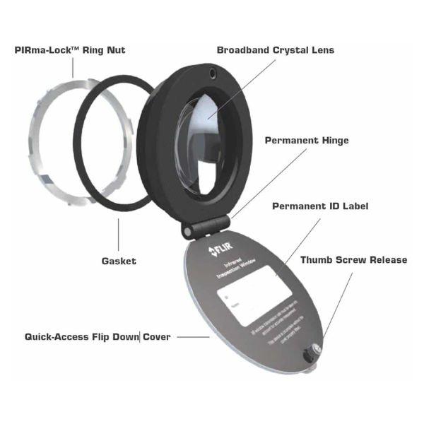 FLIR IRW-2C หน้าต่างกล้องอินฟราเรด IRW 2 │nspection Window for use with Electrical Enclosure