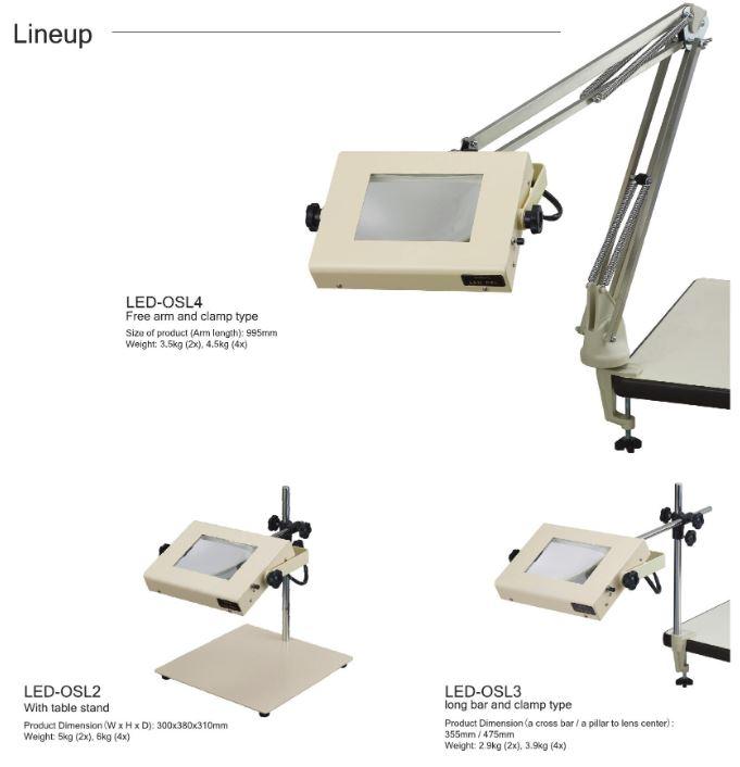 Otsuka LED-OSL Series โคมไฟแว่นขยาย LED Illuminated Magnifier