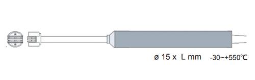 Rixen SK-02 โพรบวัดอุณหภูมิพื้นผิว Max.550℃ (Type K)