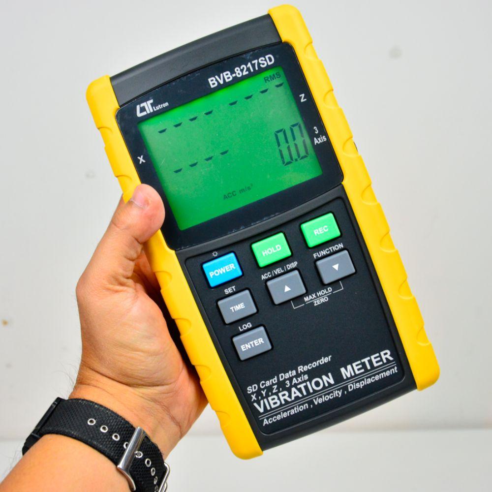 Lutron BVB-8217SD เครื่องวัดและบันทึกความสั่นสะเทือน 3 Channels | SD Card