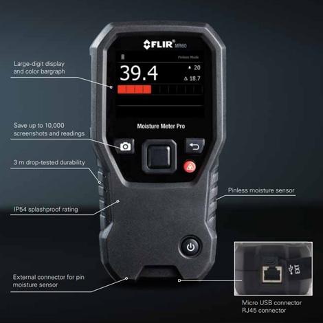 FLIR MR60 เครื่องวัดความชื้น (Moisture Meter Pro)