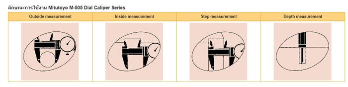 Mitutoyo M-505-730 Dial Caliper เครื่องวัดคาลิเปอร์แบบเข็ม (0 - 150mm)