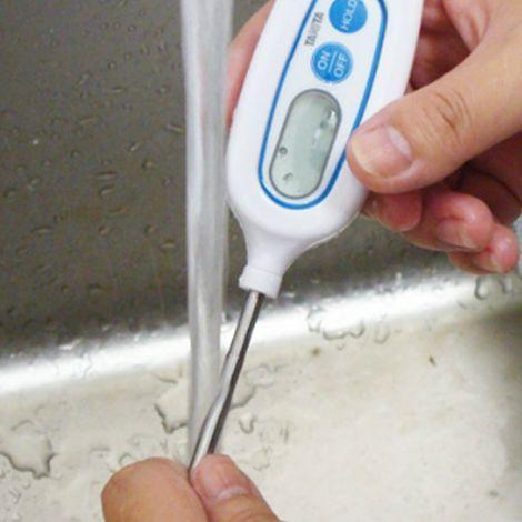 ภาพด้านบน : แสดงลักษณะเครื่องวัดอุณหภูมิดิจิตอล Digital Thermometer (IPX7) | Max.250°C รุ่น TT-508N