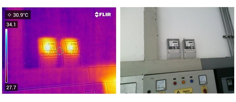 ตัวอย่างกล้องถ่ายภาพความร้อนจาก FLIR C3x สำหรับตรวจสอบอาคารและระบบไฟฟ้าทั่วไป