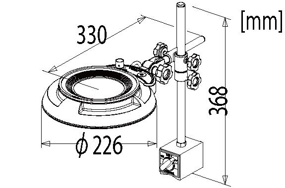 Otsuka ENVL-MS-8X โคมไฟแว่นขยาย | Magnet Stand-Type