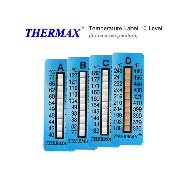 THERMAX 10C แถบวัดอุณหภูมิแบบ 10 ระดับ (10 Label | Pack)