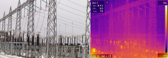 กล้องถ่ายภาพความร้อนปกป้องสถานีไฟฟ้าย่อยที่ Stavanger, Norway