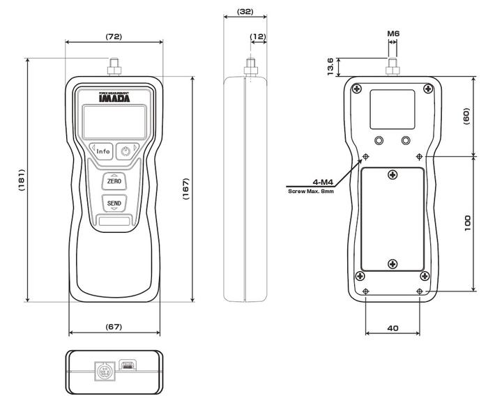 IMADA DST-200N เครื่องวัดแรงดึง/แรงผลัก 200N