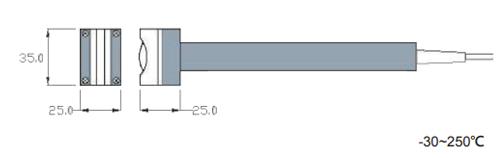 Rixen SK-05 โพรบวัดอุณหภูมิพื้นผิวท่อ Max. 250°C (Type K)