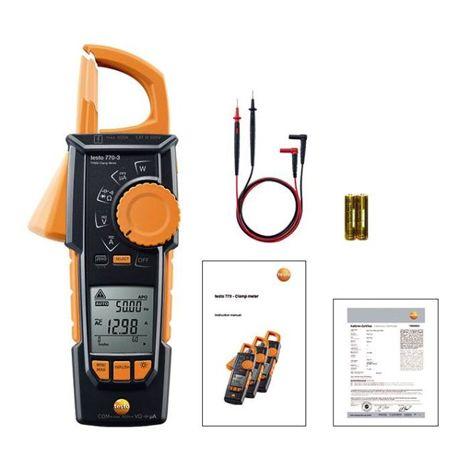 Testo-770-3 แคลมป์มิเตอร์ Cable-grab Clamp meter with Temperature(Bluetooth)