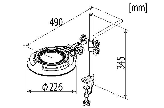 SKKL-ST-6X LED Illuminated Magnifier ST type (long bar-type illuminated magnifier)