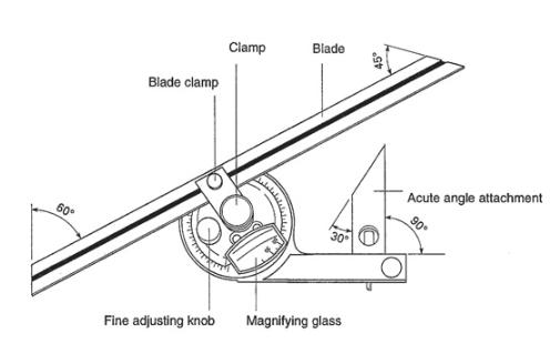 Mitutoyo M-187-908 Universal Bevel Protractor เครื่องวัดมุม