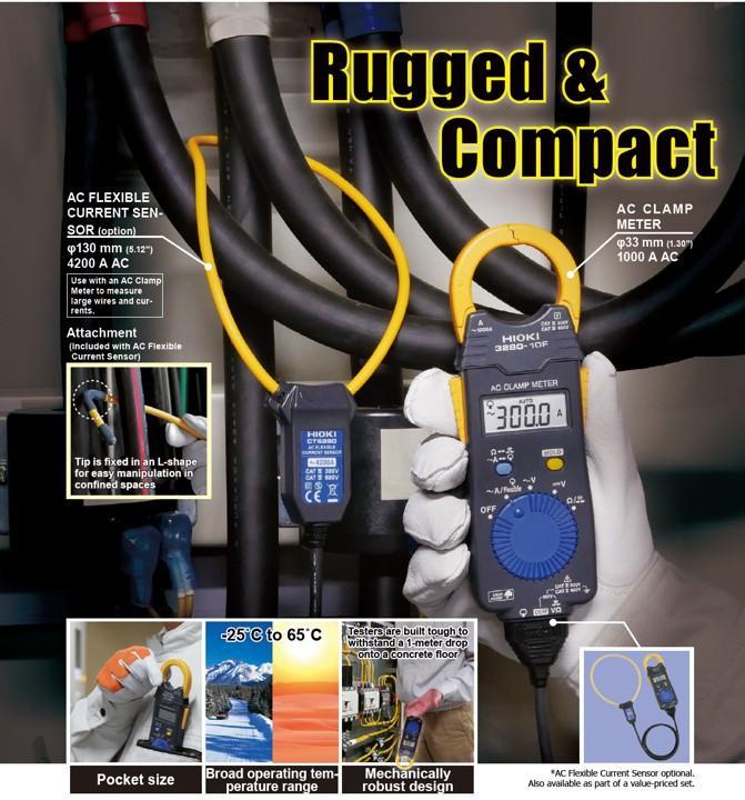 แคลมป์วัดกระแสไฟฟ้า AC 1000A Made in Japan HIOKI รุ่น 3280-10F