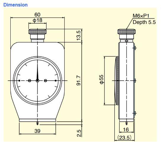 TECLOCK GS-719R เครื่องทดสอบความแข็งยางทั่วไป (ความแข็งปานกลาง)