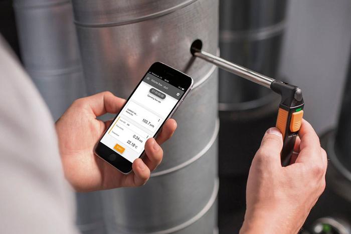 Testo 417 Kit 1 เครื่องวัดความเร็วลม พร้อม กรวยวัดความเร็วลม | With App Connection