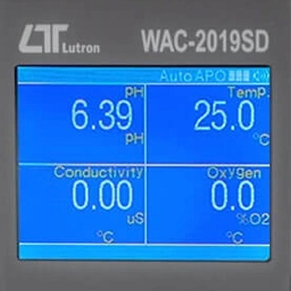 Lutron WAC-2019SD เครื่องวัดคุณภาพน้ำ 9in1│SD Card Real Time Data Recorder