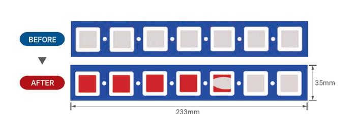 NiGK RM-1 แผ่นทดสอบการรั่วซึมของน้ำมัน Oil Detection Tape (10pcs/ case)