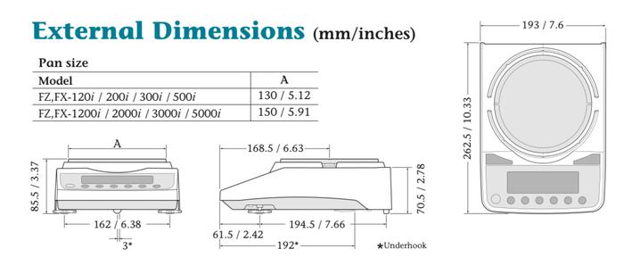 AND FX-300i เครื่องชั่งน้ำหนักดิจิตอล | Max. 320g