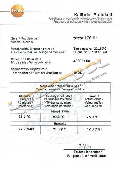 Testo-176-H1 เครื่องบันทึกอุณหภูมิความชื้นสัมพัทธ์ 2,000,000 ข้อมูล | IP65