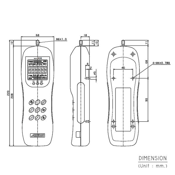 Aikoh-RZE-100 Digital Push Pull Gauge เครื่องวัดแรงดึงแรงผลัก 1000 Newton