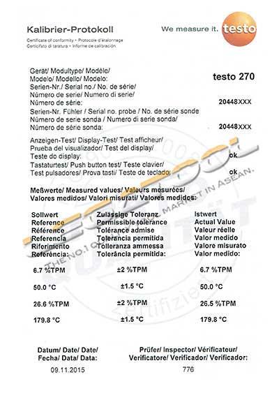 Testo 270 Cooking Oil Tester เครื่องทดสอบคุณภาพน้ำมันทอดอาหาร