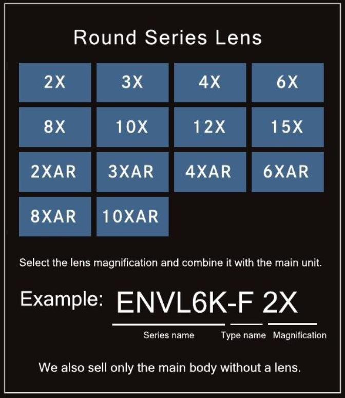 Otsuka ENVL6K Series โคมไฟแว่นขยาย LED Illuminated Magnifier