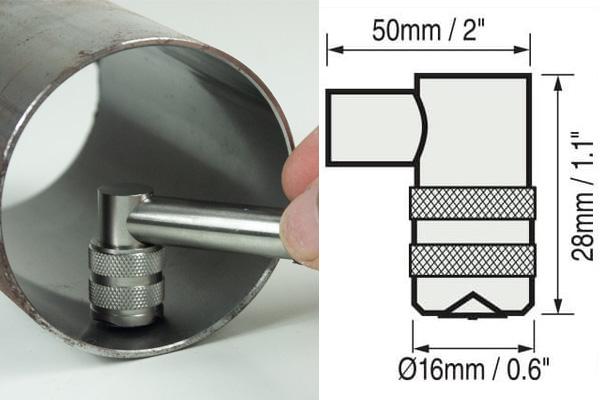 Defelsko PRB-NRS โพรบวัดความหนาผิวเคลือบ 90° | Non-Ferrous