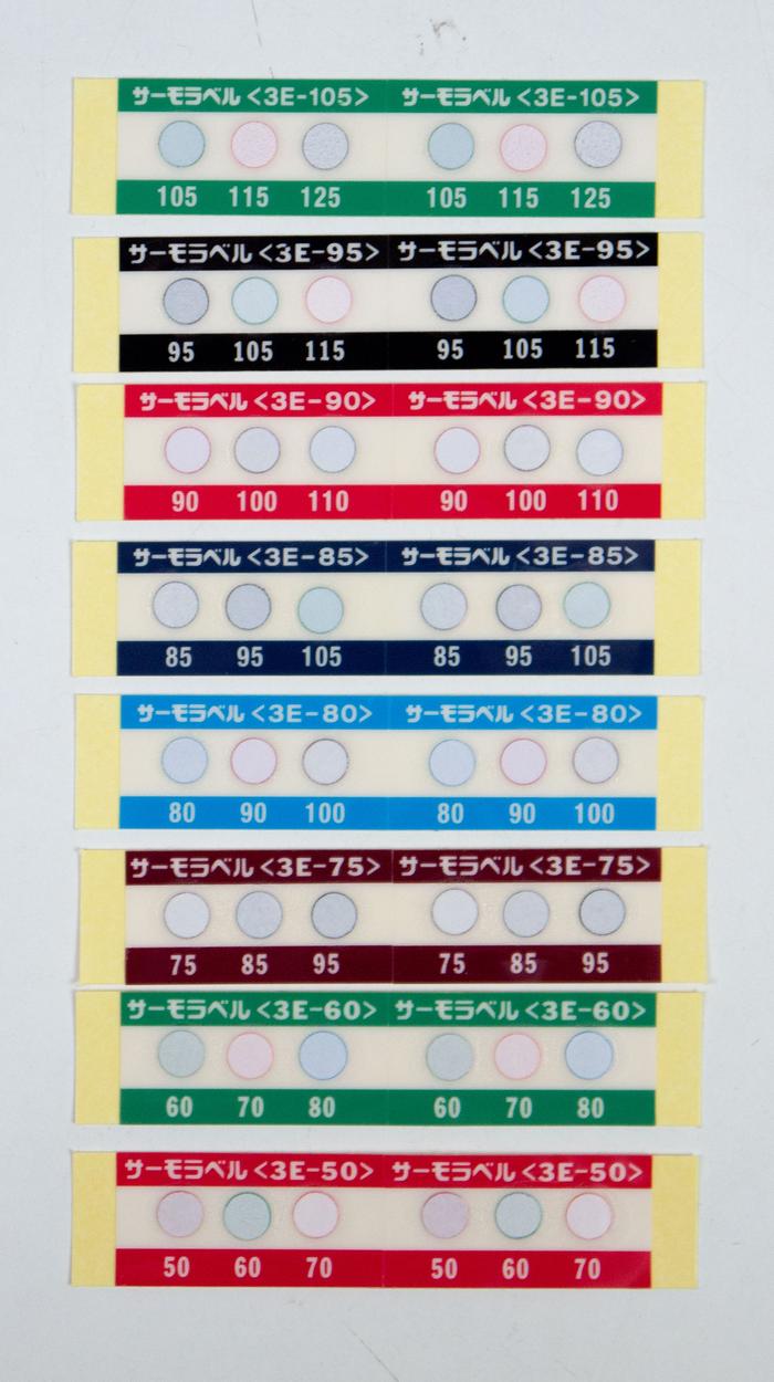 NiGK รุ่น 3E-70 แถบวัดอุณหภูมิแบบ Irreversible (3 Point) | (70 to 90°C)