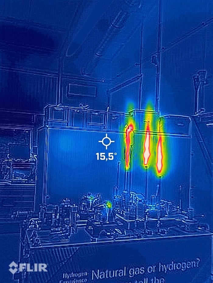 Thermal Imaging สำหรับการตรวจจับและตรวจสอบเปลวไฟไฮโดรเจน