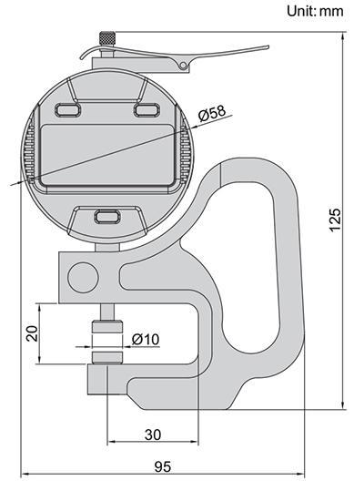 INSIZE IN-2871-10 เกจวัดความหนาดิจิตอล