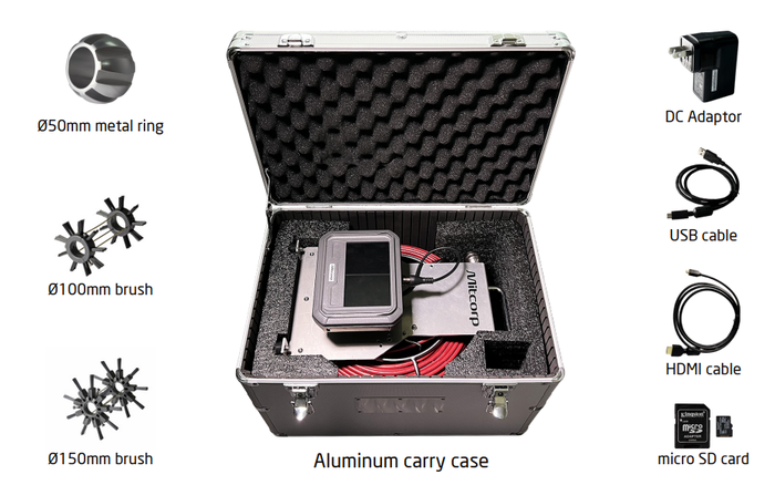 Mitcorp  MITC-PRM2830 with dia 30mm HD digital 28m long probe set (included brushes x 2, metal ball x 1 and carrying case.)