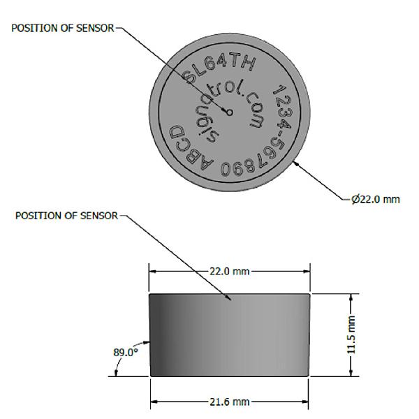 Signatrol SL63T-A กระดุมบันทึกอุณหภูมิ (-40 to 125°C) With Certificate