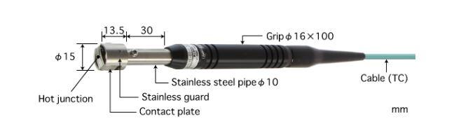 Anritsu A-231K-00-1-TC1-ANP โพรบวัดอุณหภูมิพื้นผิวขนาดเล็ก | Max.500℃ (Type K)
