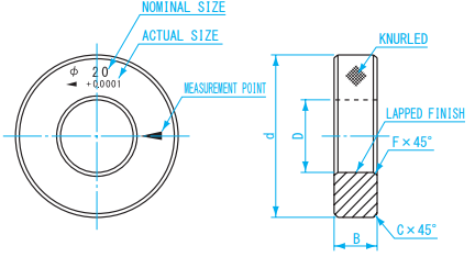 SK Niigataseiki SK-RG-12MM STEEL RING GAUGE ขนาด 12 mm. จำนวน 1 unit