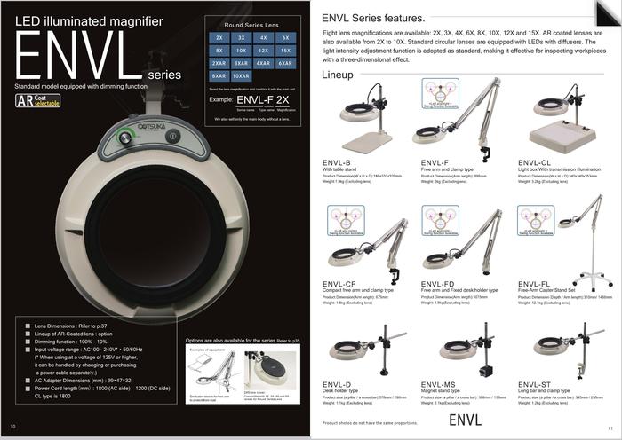 Otsuka ENVL-FD-15X โคมไฟแว่นขยาย | Fixed-type desk holder