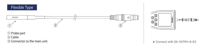 SK Sato S110TRH-40 โพรบวัดอุณหภูมิ (Flexible Type Probe) | For SK-110TRH-B