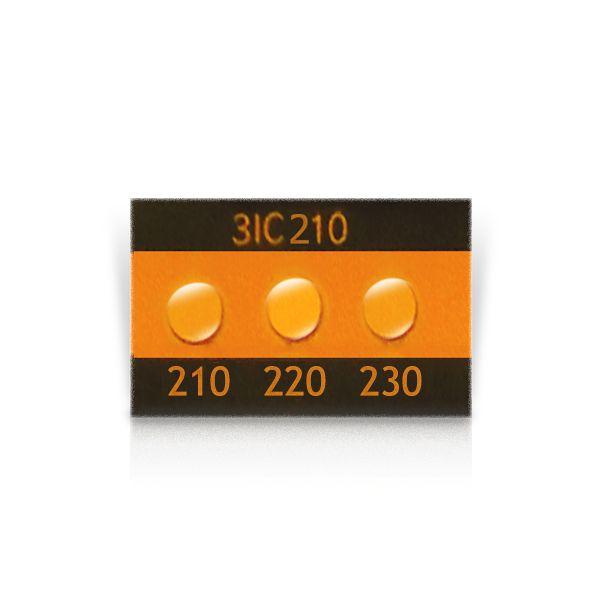 Asey 3IC210-P20 แถบวัดอุณหภูมิ 3จุด (210/220/230°C) | 20pcs/ 1pack