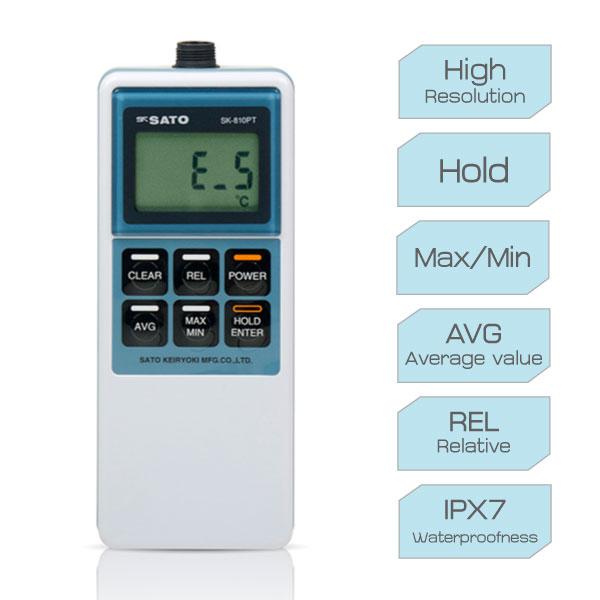 SK Sato SK-810PT เครื่องวัดอุณหภูมิดิจิตอลความแม่นยำสูง (Precision Digital Thermometer)